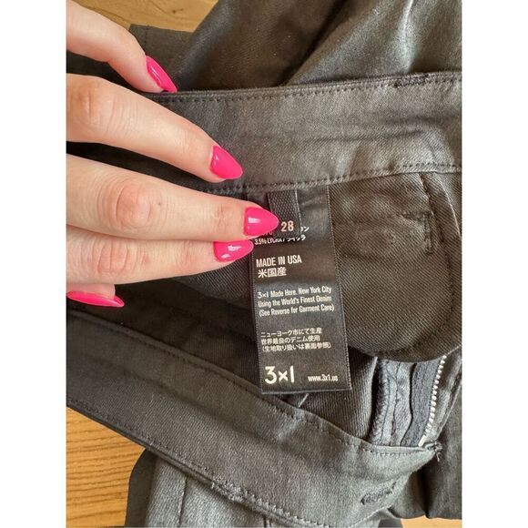 3x1 NYC W2 Blqck Coated Zip Ankle Low Rise Skinny Jeans - Picture 7 of 7